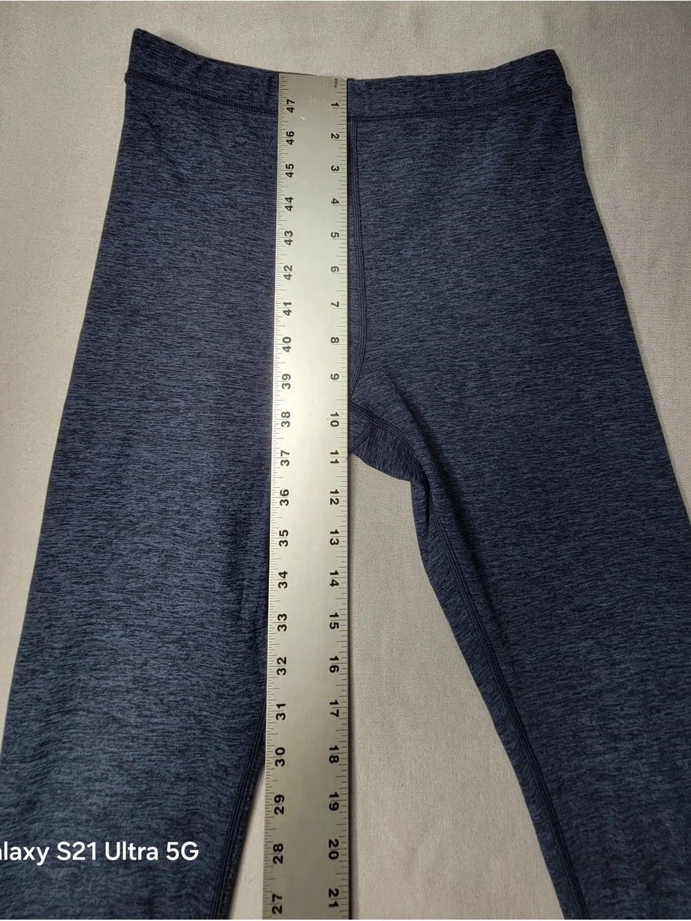 ALO Yoga Heathered Navy Blue Leggings